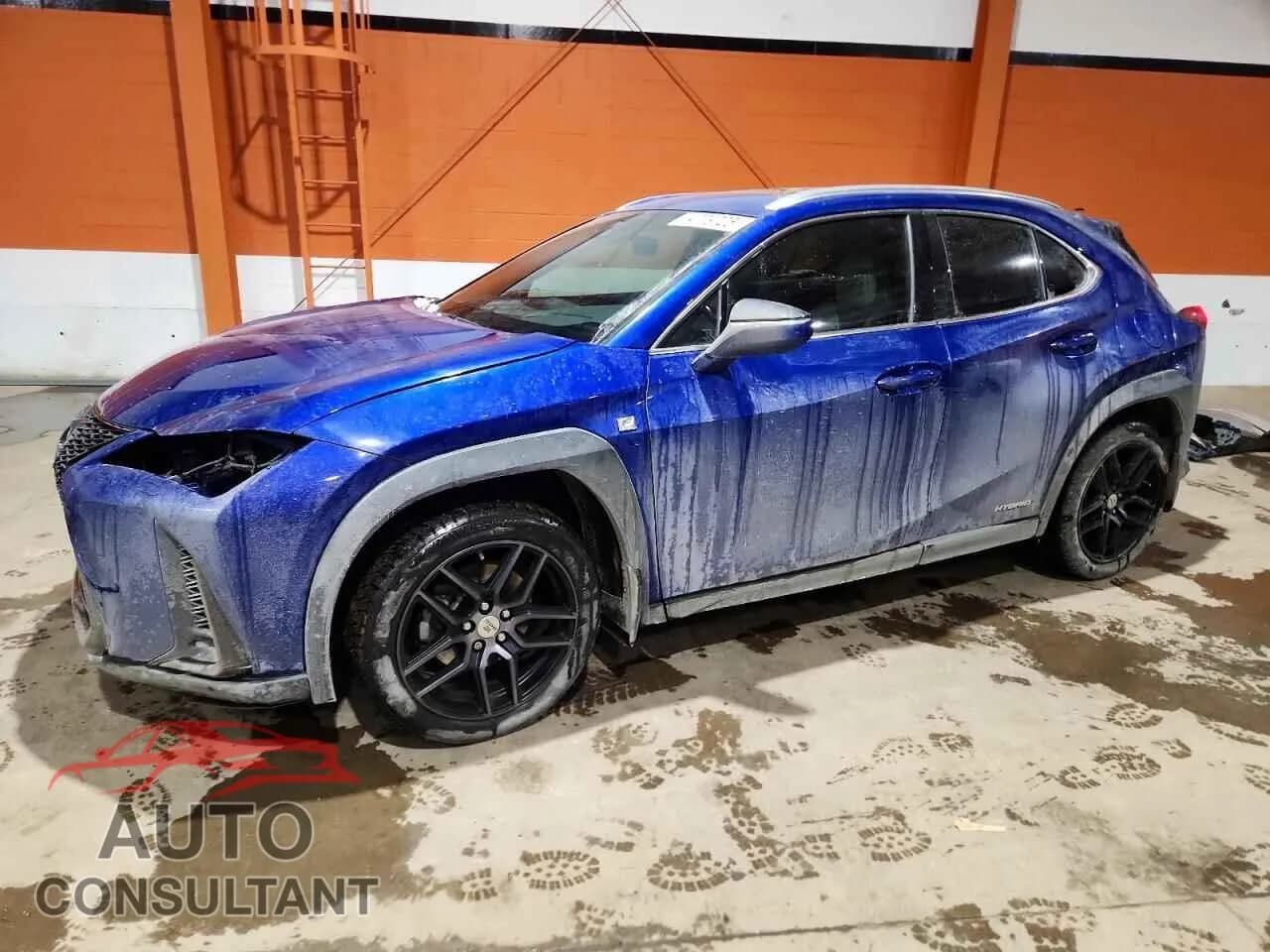 2021 LEXUS UX 250H Damaged VIN JTHR9JBH4M2047806 – front exterior 2021 LEXUS UX 250H Damaged VIN JTHR9JBH4M2047806 – front exterior