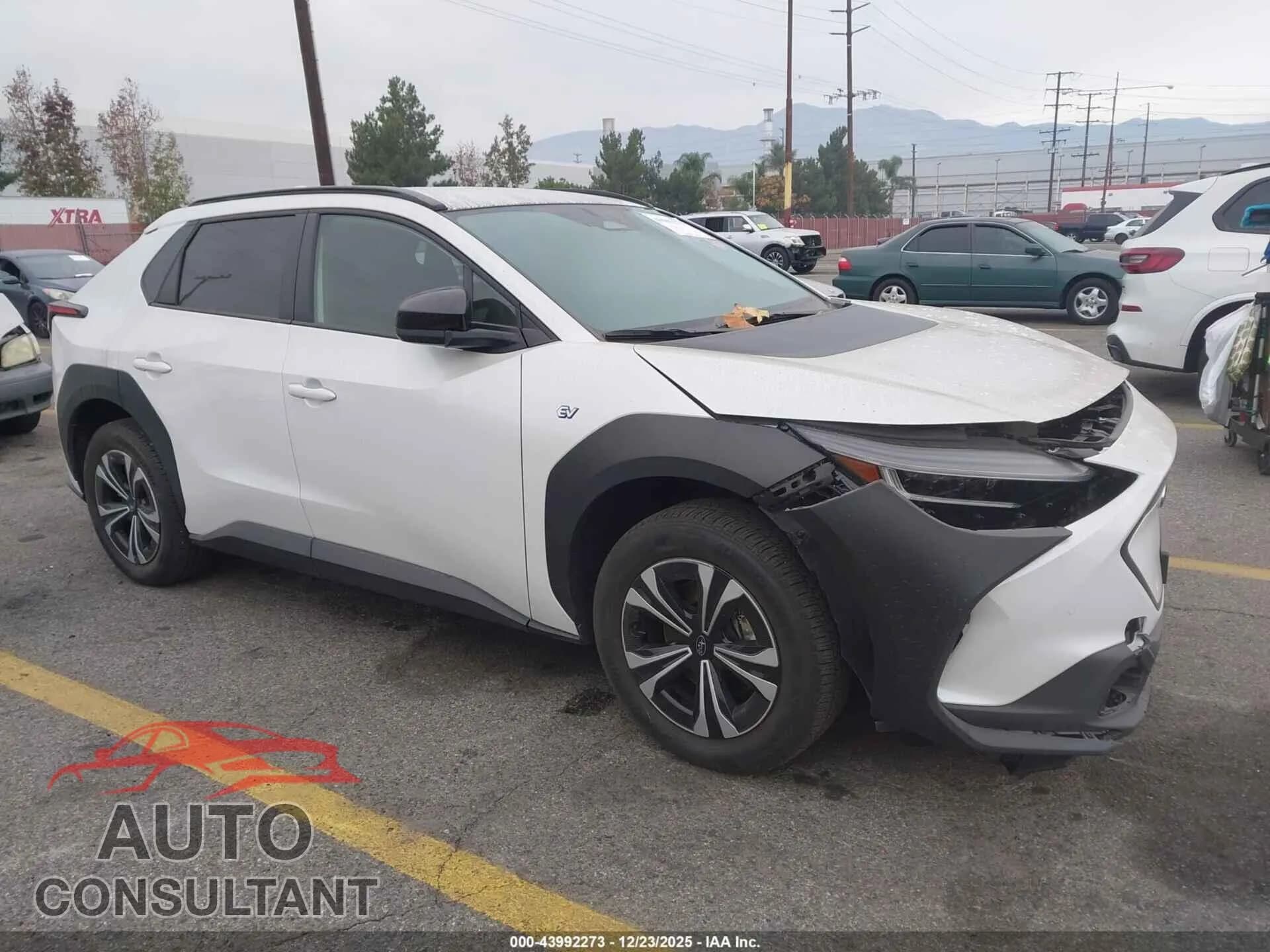 2024 SUBARU SOLTERRA Damaged VIN JTMABABA8RA057189 – front exterior 2024 SUBARU SOLTERRA Damaged VIN JTMABABA8RA057189 – front exterior