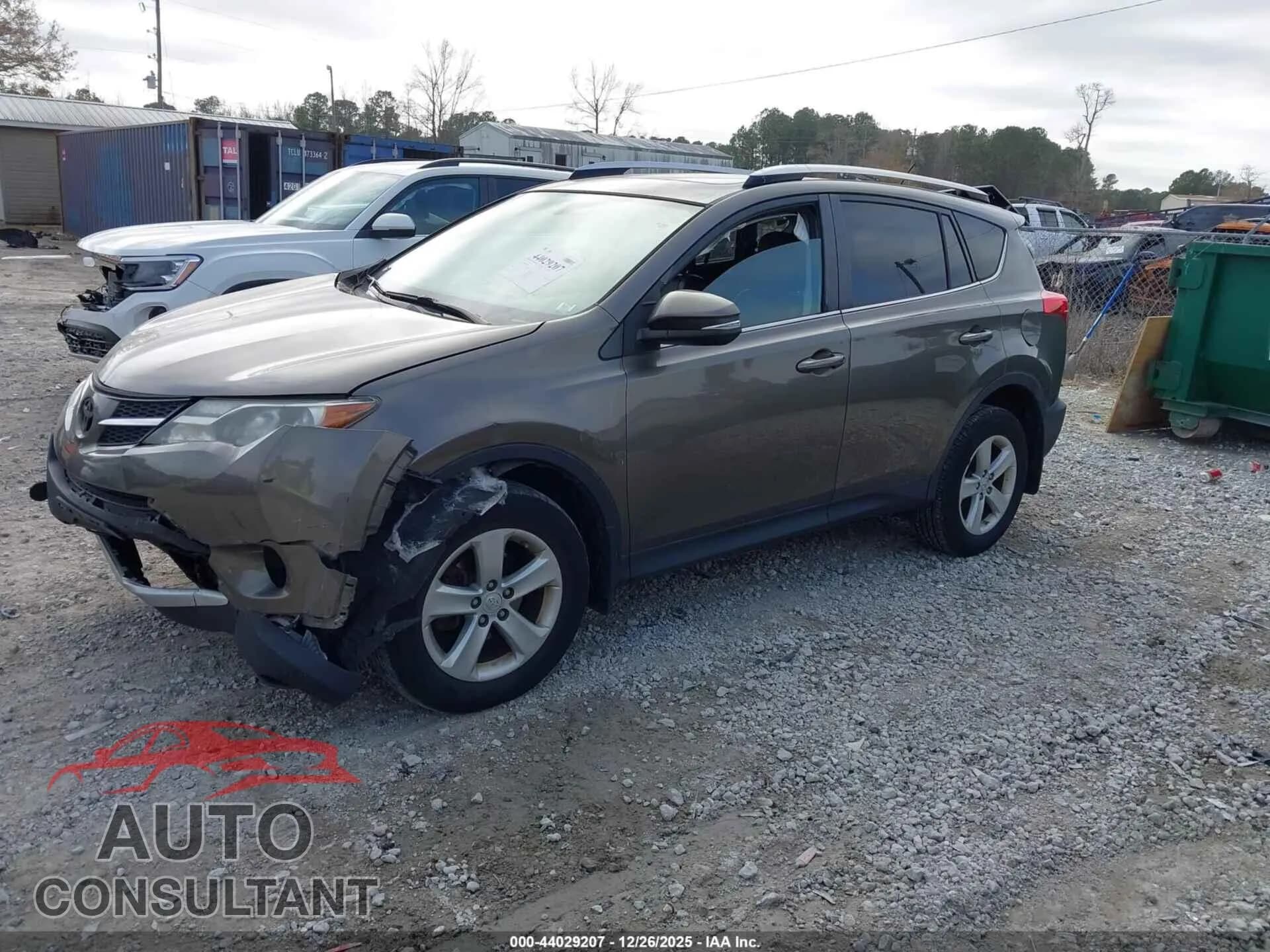 2014 TOYOTA RAV4 Damaged VIN JTMWFREV4ED040518 – rear exterior 2014 TOYOTA RAV4 Damaged VIN JTMWFREV4ED040518 – rear exterior