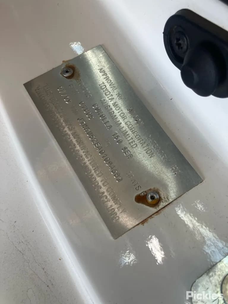 2009 Toyota Corolla Used VIN JTNKU52E401094683 – trunk area 2009 Toyota Corolla Used VIN JTNKU52E401094683 – trunk area