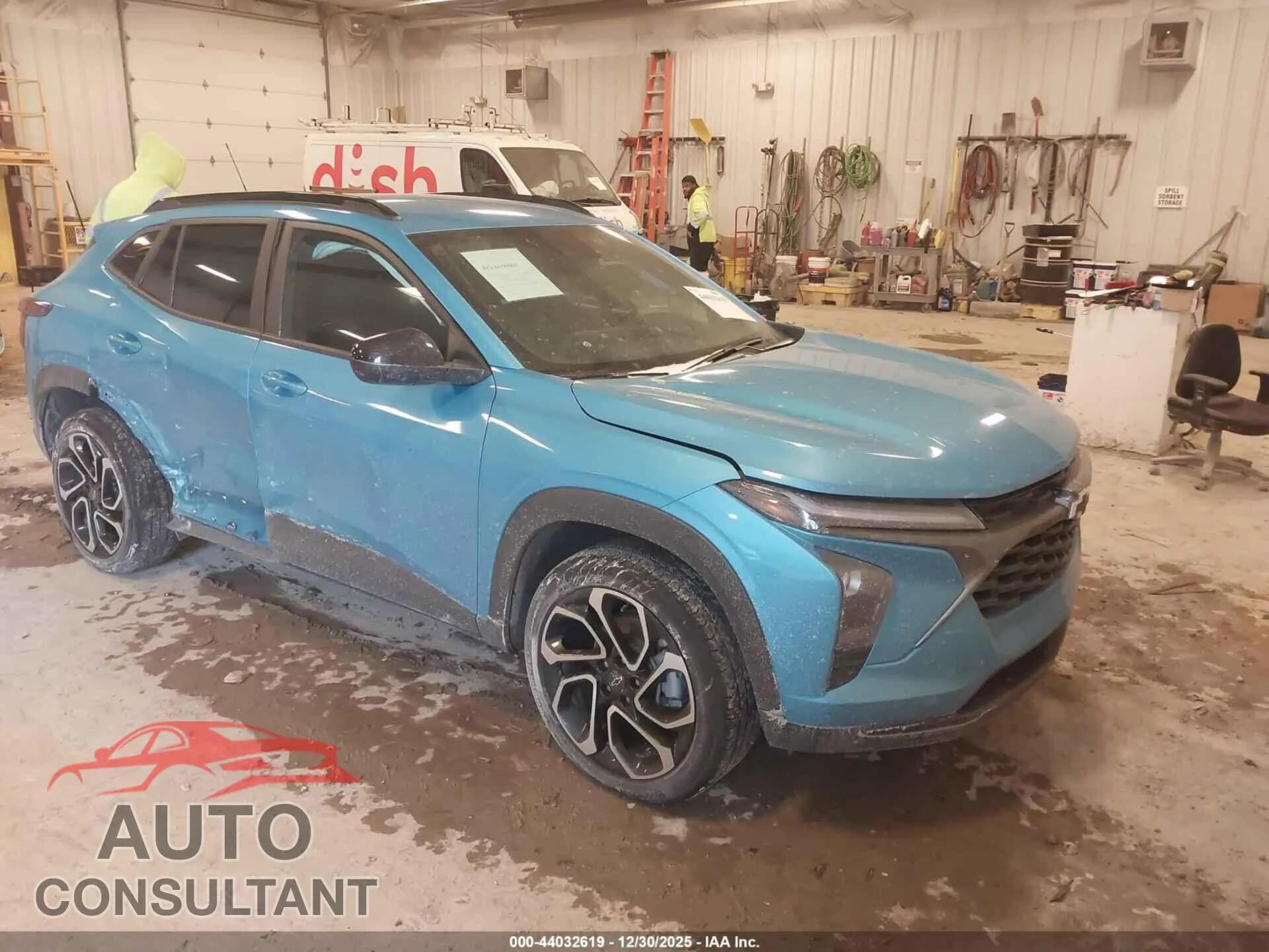 2025 CHEVROLET TRAX Damaged VIN KL77LJEPXSC039565 – front exterior 2025 CHEVROLET TRAX Damaged VIN KL77LJEPXSC039565 – front exterior