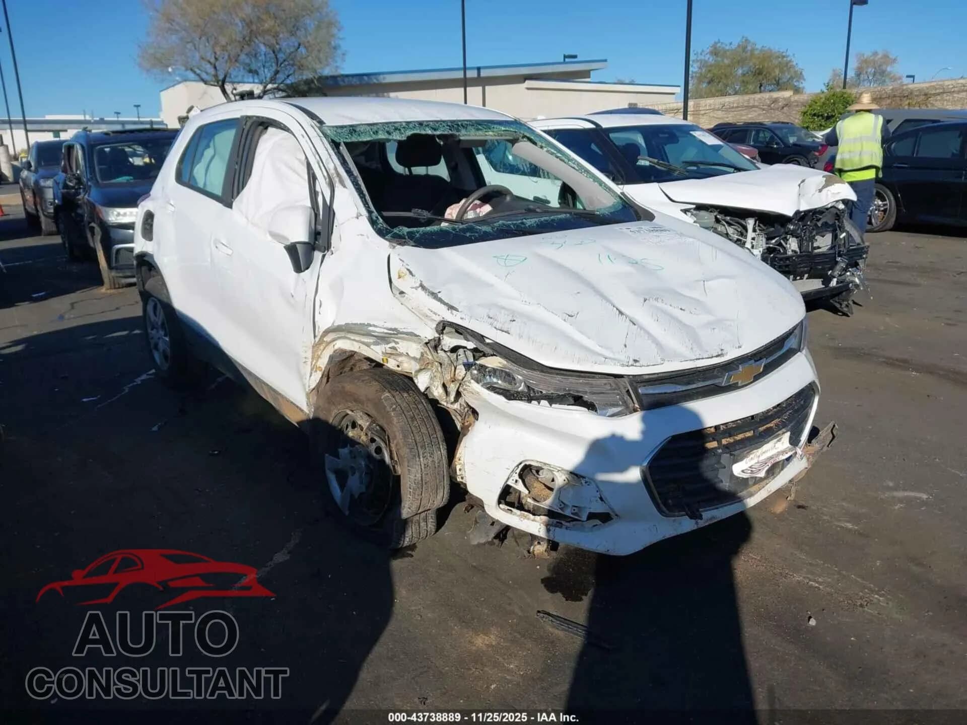 2018 CHEVROLET TRAX Damaged VIN KL7CJKSB5JB720515 – front exterior 2018 CHEVROLET TRAX Damaged VIN KL7CJKSB5JB720515 – front exterior