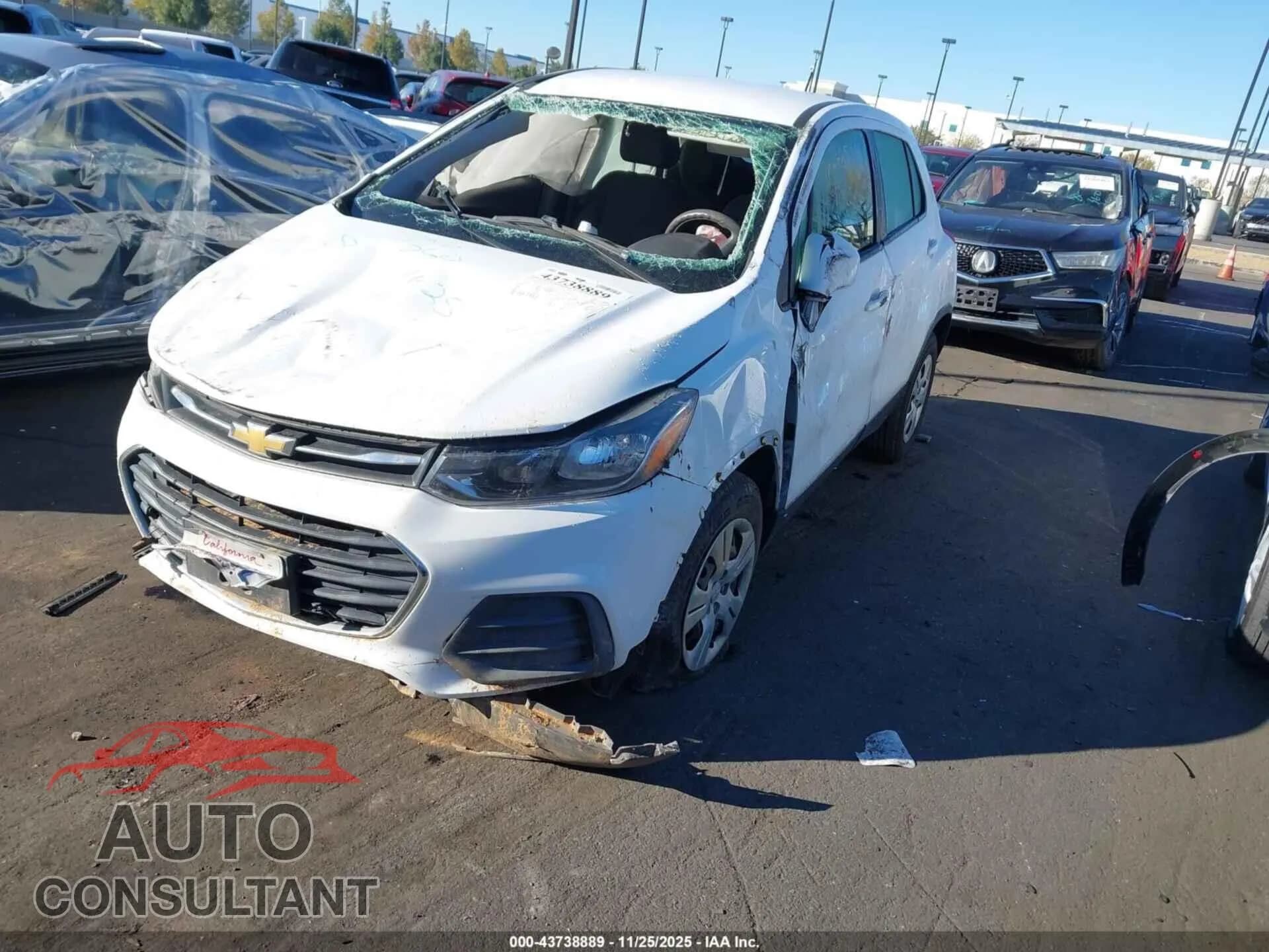 2018 CHEVROLET TRAX Damaged VIN KL7CJKSB5JB720515 – rear exterior 2018 CHEVROLET TRAX Damaged VIN KL7CJKSB5JB720515 – rear exterior