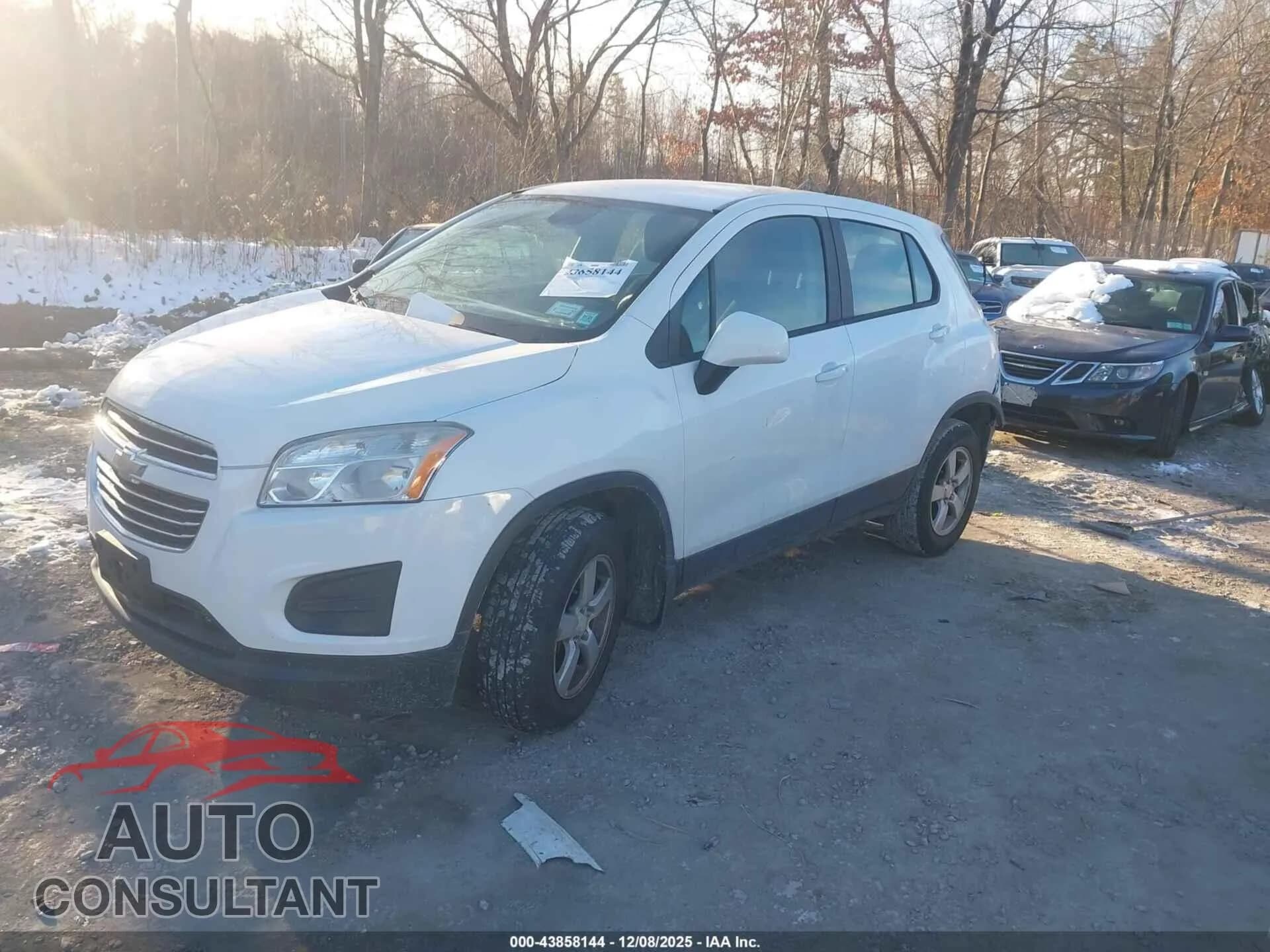 2015 CHEVROLET TRAX Damaged VIN KL7CJPSB8FB104540 – rear exterior 2015 CHEVROLET TRAX Damaged VIN KL7CJPSB8FB104540 – rear exterior