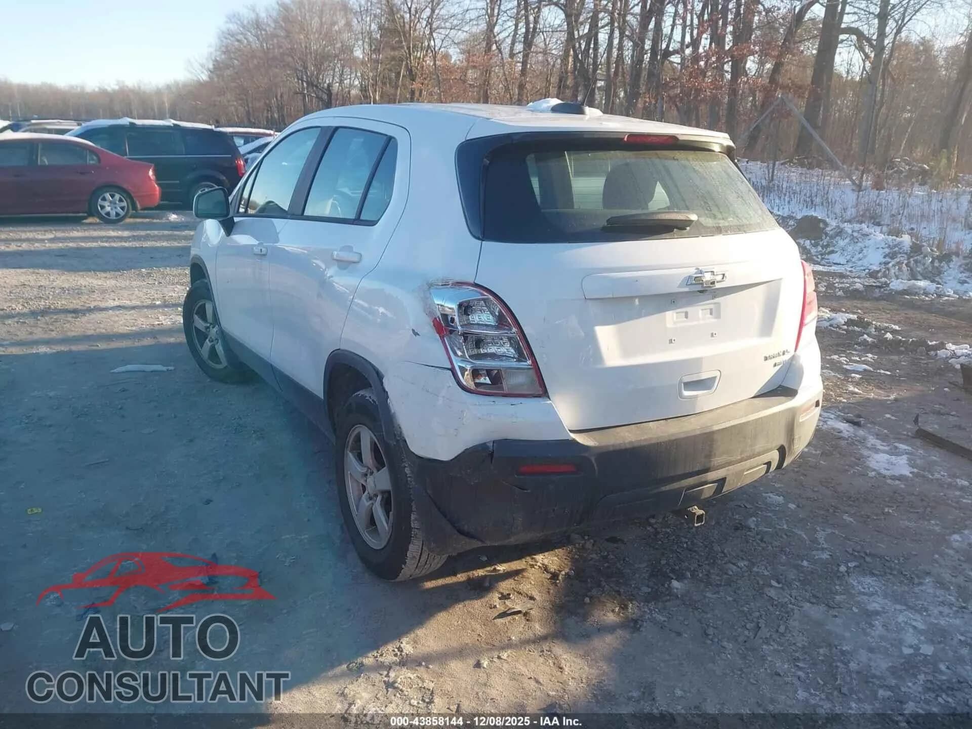 2015 CHEVROLET TRAX Damaged VIN KL7CJPSB8FB104540 – side profile 2015 CHEVROLET TRAX Damaged VIN KL7CJPSB8FB104540 – side profile