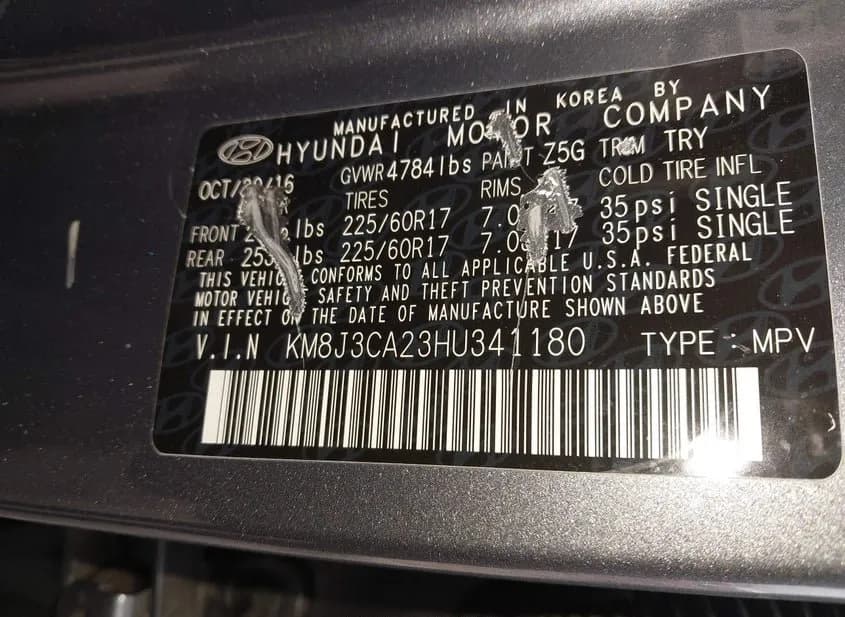 2017 HYUNDAI Tucson Used VIN KM8J3CA23HU341180 – photo 13 2017 HYUNDAI Tucson Used VIN KM8J3CA23HU341180 – photo 13