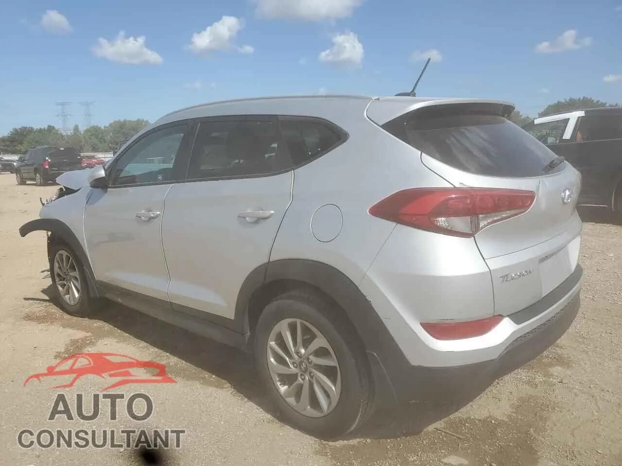 2016 HYUNDAI TUCSON Damaged VIN KM8J3CA40GU201216 – rear exterior 2016 HYUNDAI TUCSON Damaged VIN KM8J3CA40GU201216 – rear exterior