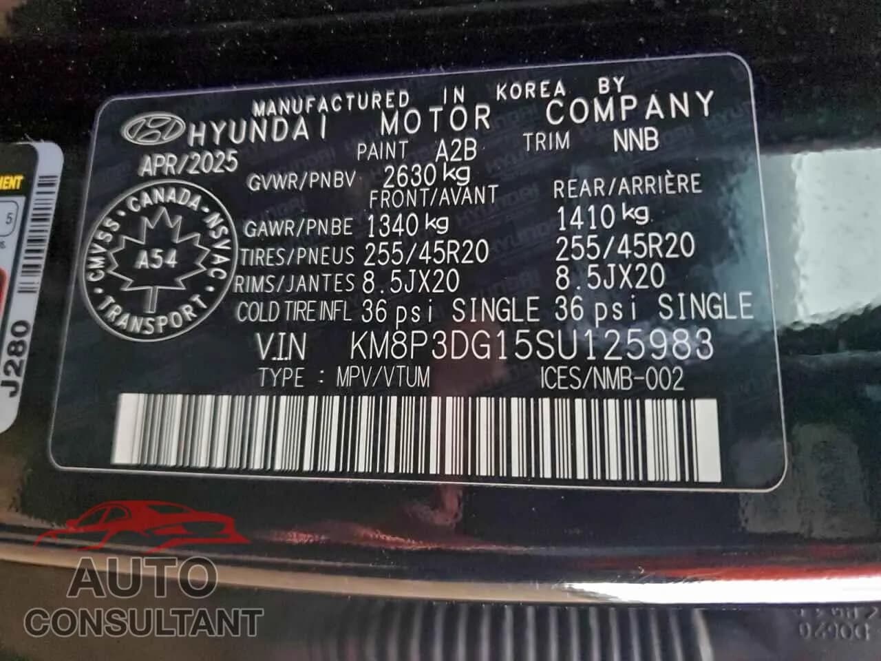 2025 HYUNDAI SANTA FE P Damaged VIN KM8P3DG15SU125983 – photo 13 2025 HYUNDAI SANTA FE P Damaged VIN KM8P3DG15SU125983 – photo 13