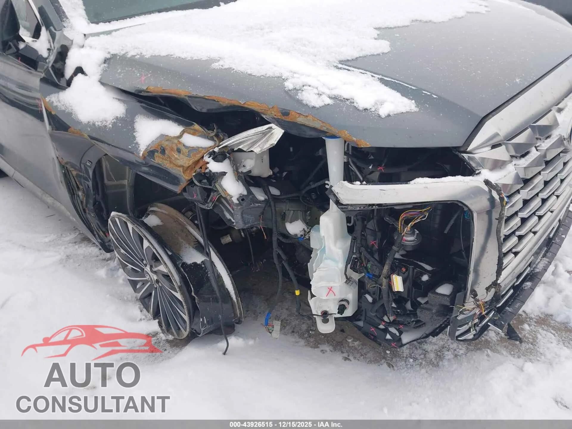 2023 HYUNDAI PALISADE Damaged VIN KM8R7DGE9PU636930 – engine bay 2023 HYUNDAI PALISADE Damaged VIN KM8R7DGE9PU636930 – engine bay