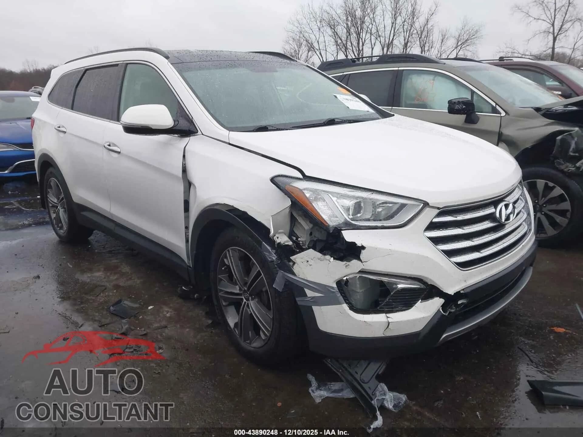 2014 HYUNDAI SANTA FE Damaged VIN KM8SRDHF7EU065731 – front exterior 2014 HYUNDAI SANTA FE Damaged VIN KM8SRDHF7EU065731 – front exterior