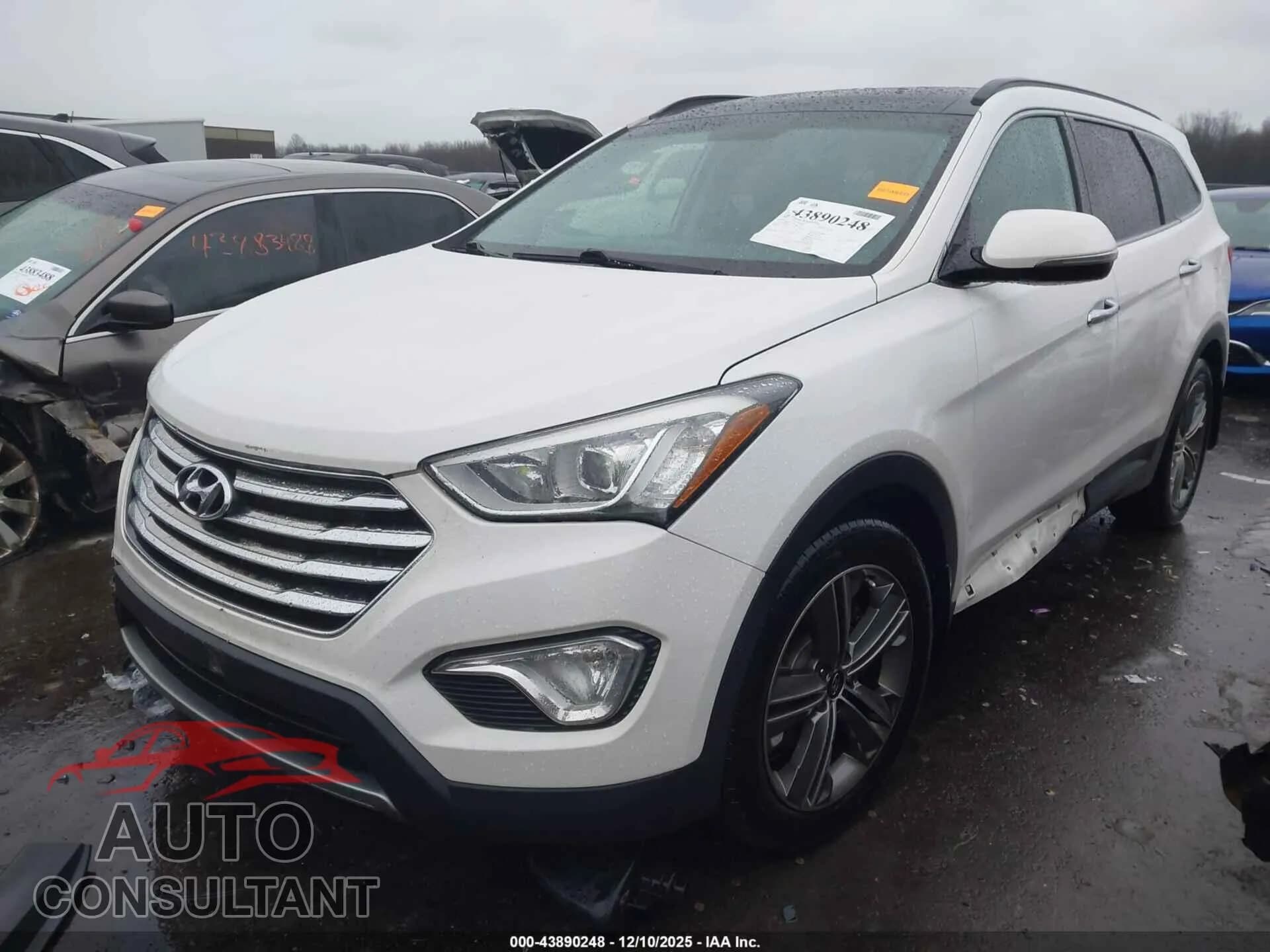2014 HYUNDAI SANTA FE Damaged VIN KM8SRDHF7EU065731 – rear exterior 2014 HYUNDAI SANTA FE Damaged VIN KM8SRDHF7EU065731 – rear exterior