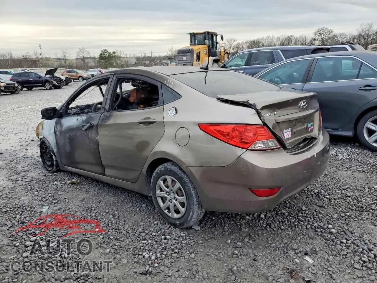 2014 HYUNDAI ACCENT Damaged VIN KMHCT4AE0EU715569 – rear exterior 2014 HYUNDAI ACCENT Damaged VIN KMHCT4AE0EU715569 – rear exterior