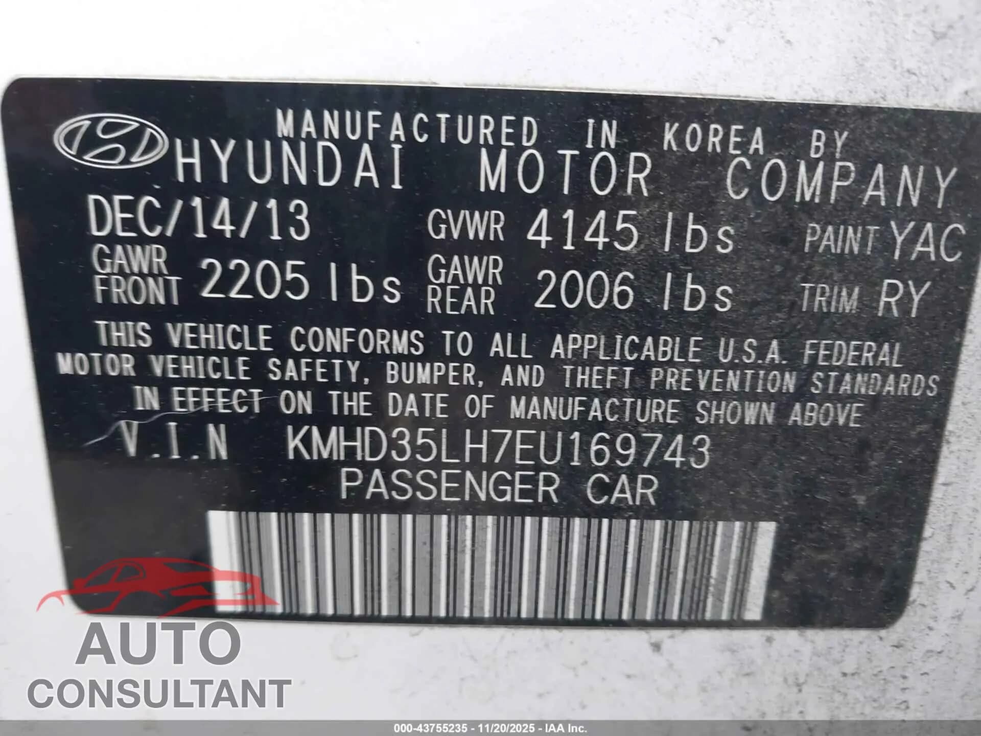 2014 HYUNDAI ELANTRA GT Damaged VIN KMHD35LH7EU169743 – trunk area 2014 HYUNDAI ELANTRA GT Damaged VIN KMHD35LH7EU169743 – trunk area