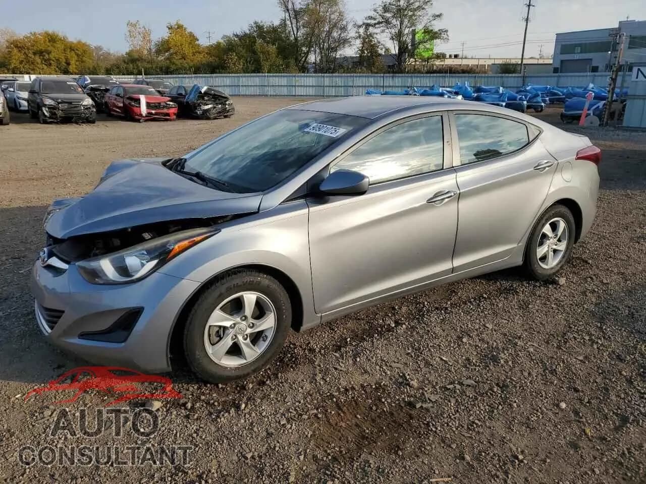 2015 HYUNDAI ELANTRA Damaged VIN KMHDH4AE6FU225676 – front exterior 2015 HYUNDAI ELANTRA Damaged VIN KMHDH4AE6FU225676 – front exterior