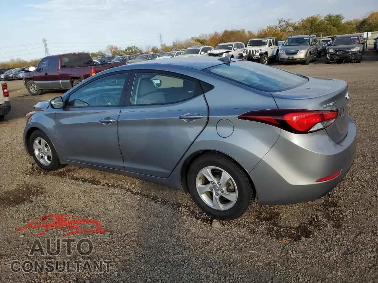 2015 HYUNDAI ELANTRA Damaged VIN KMHDH4AE6FU225676 – rear exterior 2015 HYUNDAI ELANTRA Damaged VIN KMHDH4AE6FU225676 – rear exterior