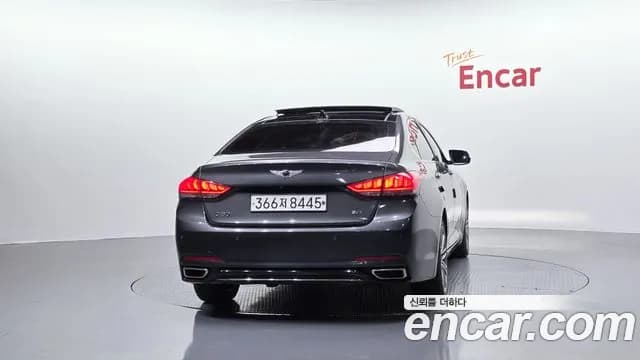 2018 Genesis G80 3.3 GDI Sold VIN KMHGL41DBJU237513 – trunk area 2018 Genesis G80 3.3 GDI Sold VIN KMHGL41DBJU237513 – trunk area