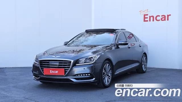2018 Genesis G80 3.3 GDI Sold VIN KMHGL41DBJU283461 – rear exterior 2018 Genesis G80 3.3 GDI Sold VIN KMHGL41DBJU283461 – rear exterior