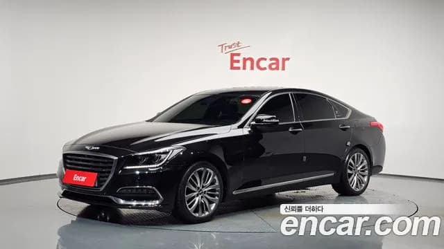 2018 Genesis G80 3.3 GDI Sold VIN KMHGN41DBJU295709 – front exterior 2018 Genesis G80 3.3 GDI Sold VIN KMHGN41DBJU295709 – front exterior