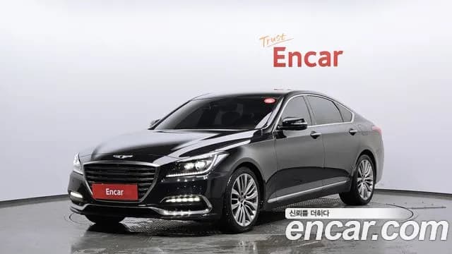 2018 Genesis G80 3.3 GDI AWD Sold VIN KMHGN41DDJU262607 – side profile 2018 Genesis G80 3.3 GDI AWD Sold VIN KMHGN41DDJU262607 – side profile