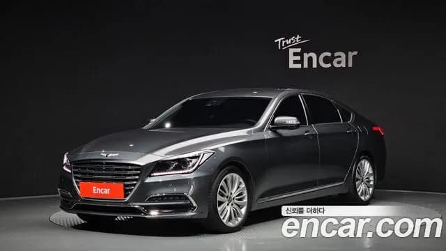 2018 Genesis G80 3.3 GDI AWD Sold VIN KMHGN41DDJU276782 – front exterior 2018 Genesis G80 3.3 GDI AWD Sold VIN KMHGN41DDJU276782 – front exterior