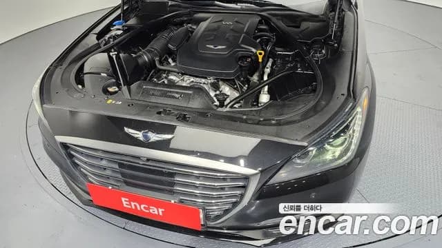 2018 Genesis G80 3.8 GDI AWD Sold VIN KMHGN4JE3JU247049 – engine bay 2018 Genesis G80 3.8 GDI AWD Sold VIN KMHGN4JE3JU247049 – engine bay