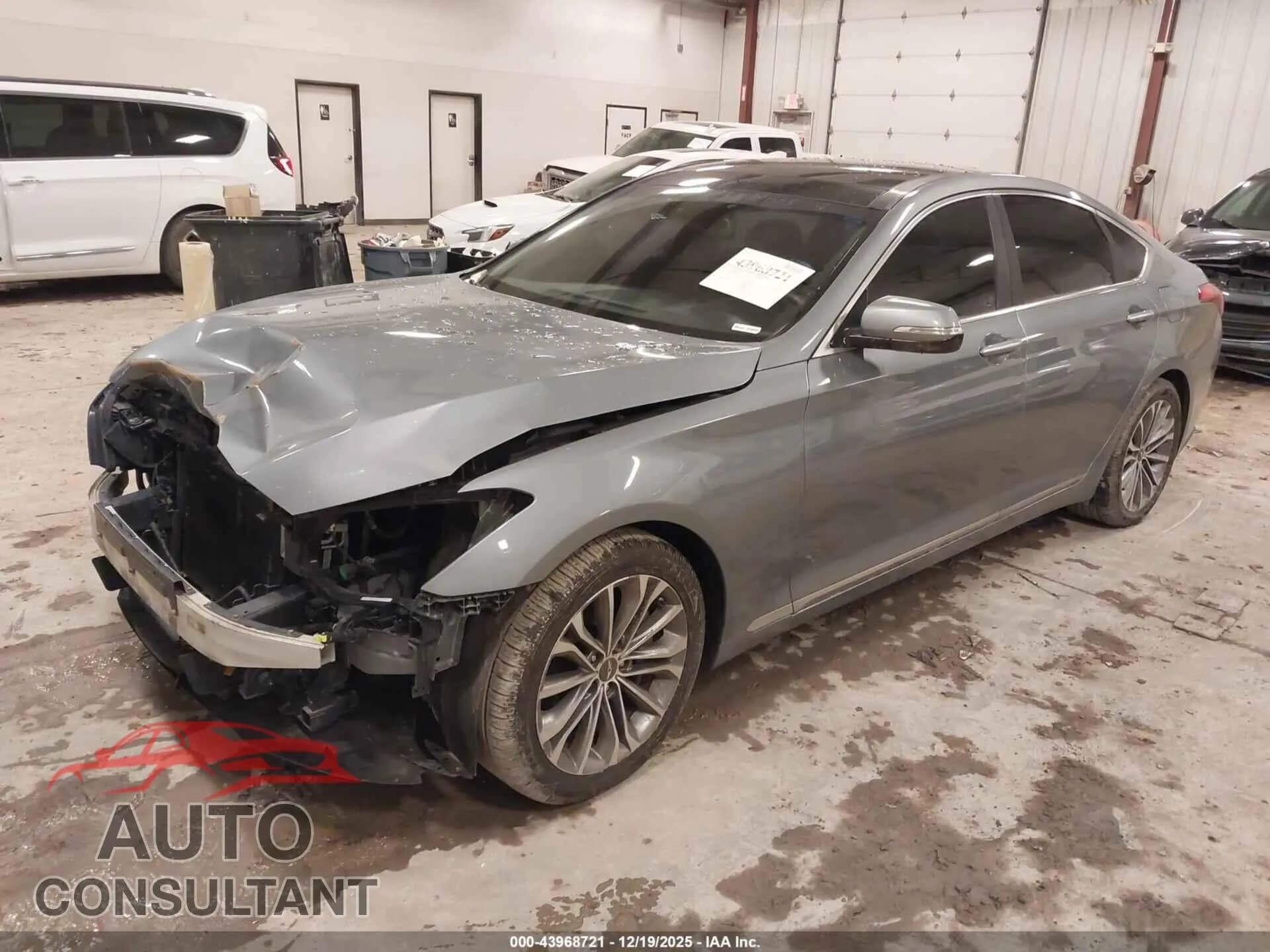 2015 HYUNDAI GENESIS Damaged VIN KMHGN4JE8FU058131 – rear exterior 2015 HYUNDAI GENESIS Damaged VIN KMHGN4JE8FU058131 – rear exterior
