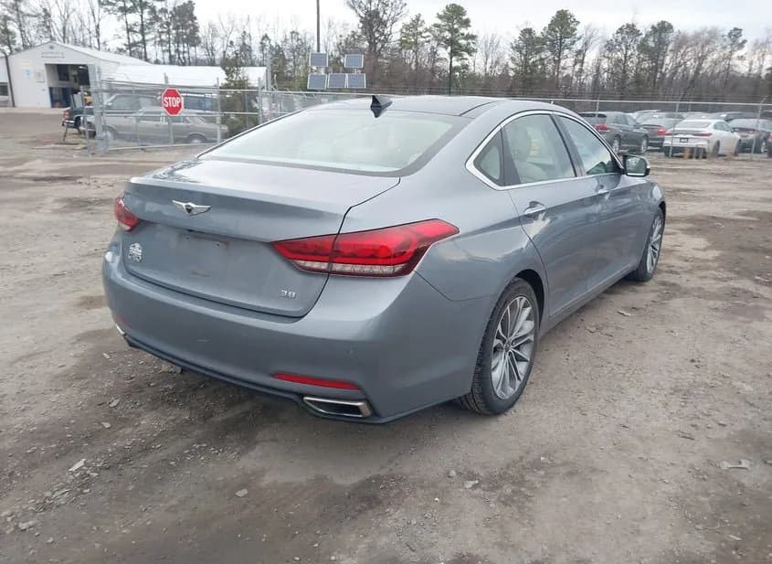 2017 GENESIS G80 Used VIN KMHGN4JE9HU188079 – trunk area 2017 GENESIS G80 Used VIN KMHGN4JE9HU188079 – trunk area