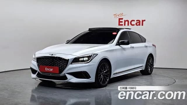 2018 Genesis G80 3.3 T-GDI AWD Sold VIN KMHGR41BDJU298181 – front exterior 2018 Genesis G80 3.3 T-GDI AWD Sold VIN KMHGR41BDJU298181 – front exterior