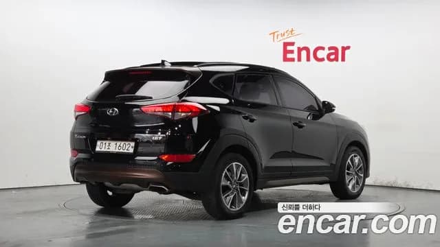 2018 Hyundai All New Tucson Gasoline 1.6 turbo 2WD Sold VIN KMHJ3812GJU518771 – rear exterior 2018 Hyundai All New Tucson Gasoline 1.6 turbo 2WD Sold VIN KMHJ3812GJU518771 – rear exterior