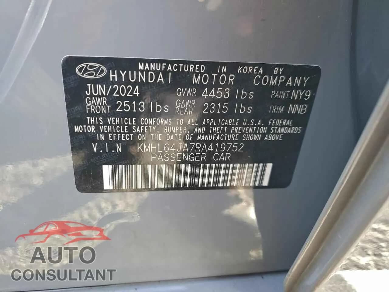 2024 HYUNDAI SONATA Damaged VIN KMHL64JA7RA419752 – photo 13 2024 HYUNDAI SONATA Damaged VIN KMHL64JA7RA419752 – photo 13