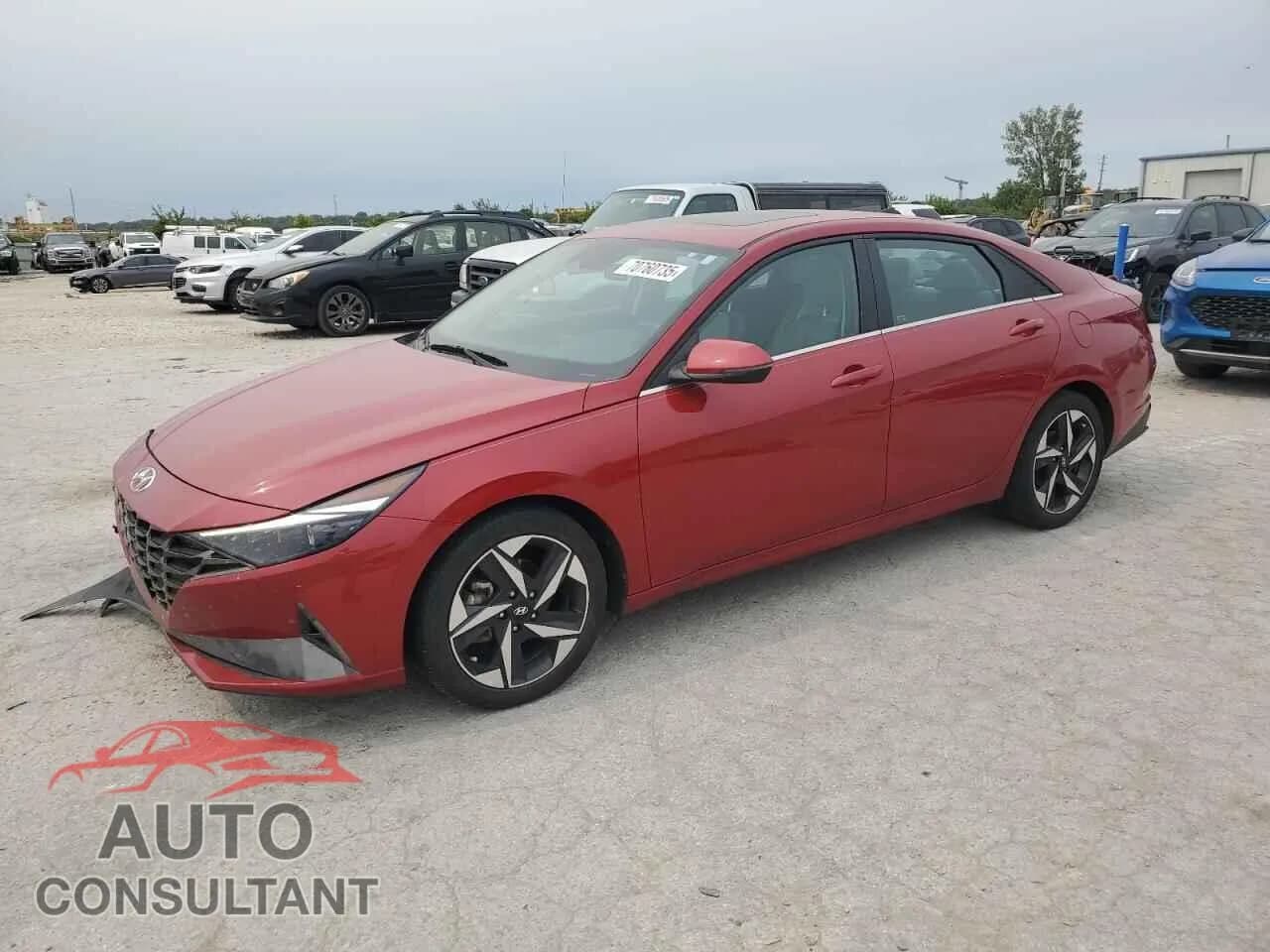 2023 HYUNDAI ELANTRA Damaged VIN KMHLP4AG1PU472461 – front exterior 2023 HYUNDAI ELANTRA Damaged VIN KMHLP4AG1PU472461 – front exterior