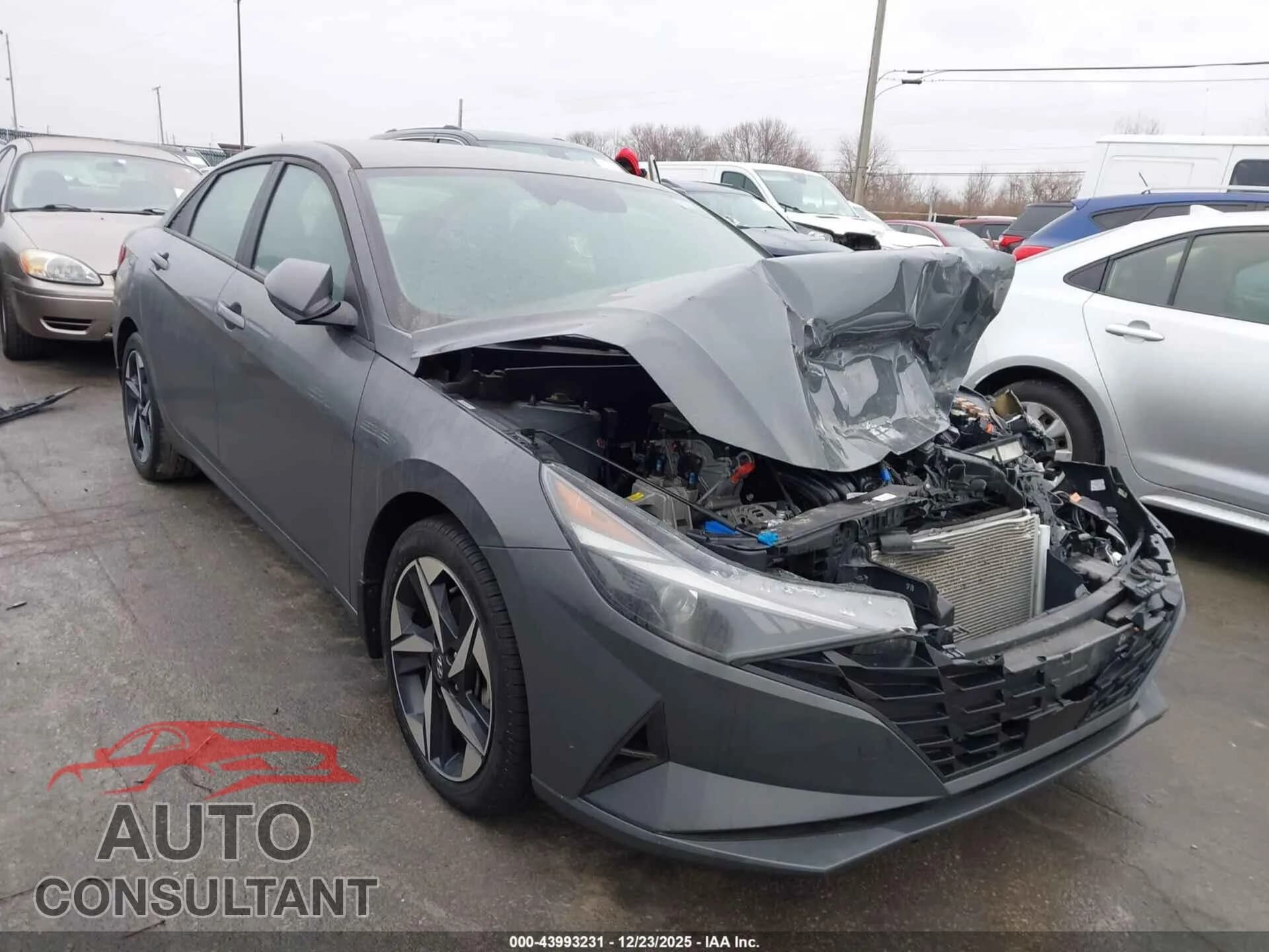 2023 HYUNDAI ELANTRA Damaged VIN KMHLS4AGXPU607774 – front exterior 2023 HYUNDAI ELANTRA Damaged VIN KMHLS4AGXPU607774 – front exterior