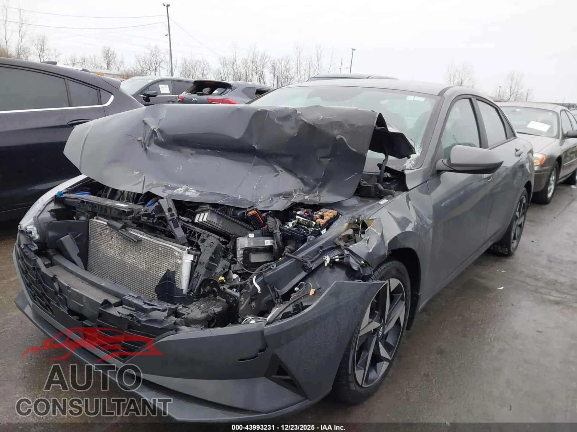 2023 HYUNDAI ELANTRA Damaged VIN KMHLS4AGXPU607774 – rear exterior 2023 HYUNDAI ELANTRA Damaged VIN KMHLS4AGXPU607774 – rear exterior