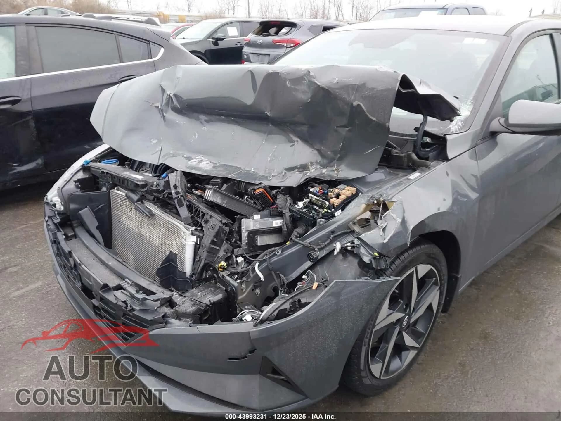 2023 HYUNDAI ELANTRA Damaged VIN KMHLS4AGXPU607774 – engine bay 2023 HYUNDAI ELANTRA Damaged VIN KMHLS4AGXPU607774 – engine bay