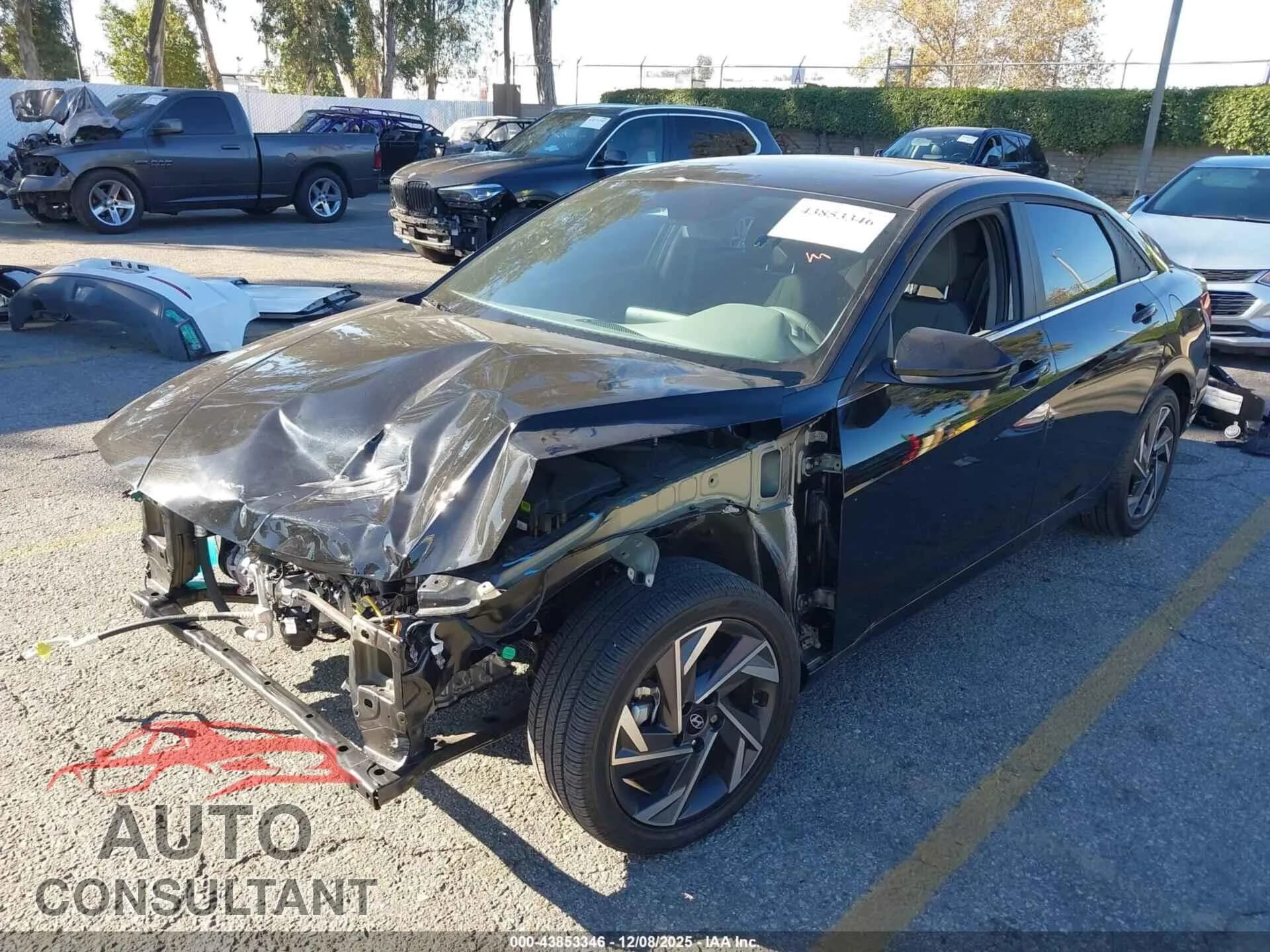 2025 HYUNDAI ELANTRA Damaged VIN KMHLS4DG9SU939869 – rear exterior 2025 HYUNDAI ELANTRA Damaged VIN KMHLS4DG9SU939869 – rear exterior