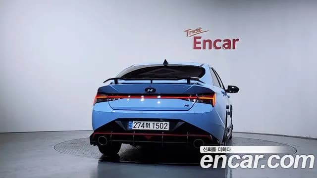 2022 Hyundai Avante (CN7) 2.0 N Sold VIN KMHLW41KANU006679 – front exterior 2022 Hyundai Avante (CN7) 2.0 N Sold VIN KMHLW41KANU006679 – front exterior