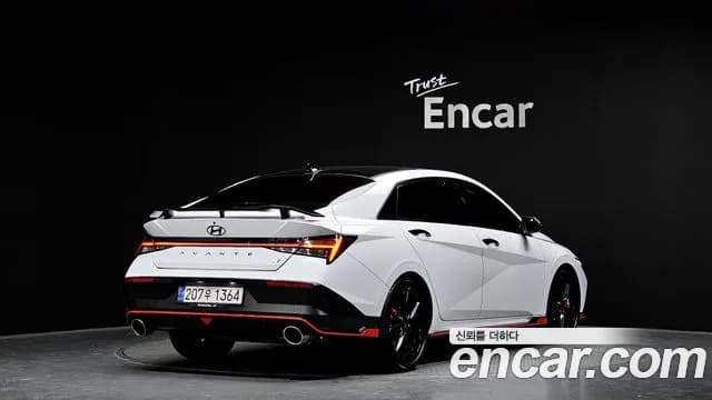 2024 Hyundai The New Avante (CN7) 2.0 N Sold VIN KMHLW41KARU020158 – rear exterior 2024 Hyundai The New Avante (CN7) 2.0 N Sold VIN KMHLW41KARU020158 – rear exterior