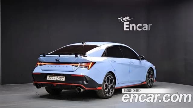 2024 Hyundai The New Avante (CN7) 2.0 N Sold VIN KMHLW41KGRU017839 – rear exterior 2024 Hyundai The New Avante (CN7) 2.0 N Sold VIN KMHLW41KGRU017839 – rear exterior