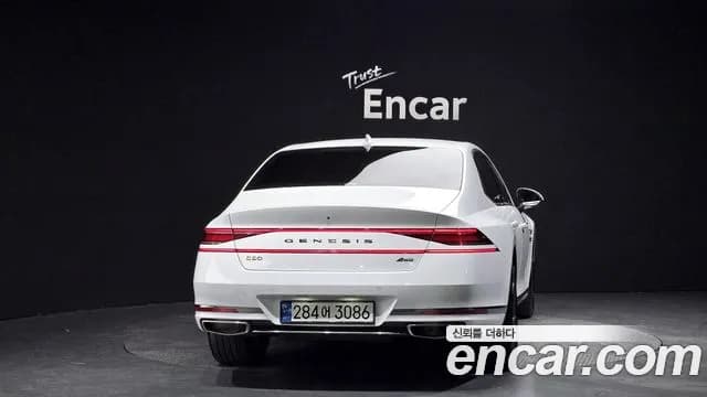 2022 Genesis G90 (RS4) Gasoline 3.5 Turbo AWD Sold VIN KMTFA41DDNU004252 – rear exterior 2022 Genesis G90 (RS4) Gasoline 3.5 Turbo AWD Sold VIN KMTFA41DDNU004252 – rear exterior