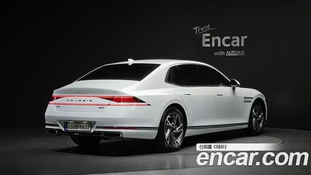 2022 Genesis G90 (RS4) Gasoline 3.5 Turbo AWD Sold VIN KMTFA41DDNU010330 – rear exterior 2022 Genesis G90 (RS4) Gasoline 3.5 Turbo AWD Sold VIN KMTFA41DDNU010330 – rear exterior