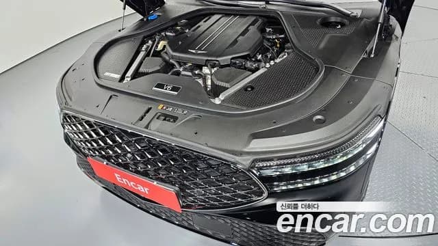 2025 Genesis G90 (RS4) Gasoline 3.5 Turbo AWD Sold VIN KMTFA41DDSU046218 – engine bay 2025 Genesis G90 (RS4) Gasoline 3.5 Turbo AWD Sold VIN KMTFA41DDSU046218 – engine bay