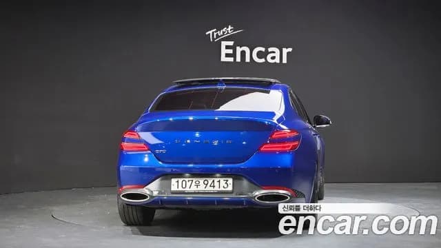 2021 Genesis The New G70 Gasoline 2.0T 2WD Sold VIN KMTG141ABMU079111 – rear exterior 2021 Genesis The New G70 Gasoline 2.0T 2WD Sold VIN KMTG141ABMU079111 – rear exterior