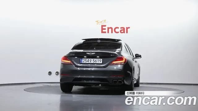 2018 Genesis G70 2.0T Sold VIN KMTG341ABJU021549 – rear exterior 2018 Genesis G70 2.0T Sold VIN KMTG341ABJU021549 – rear exterior
