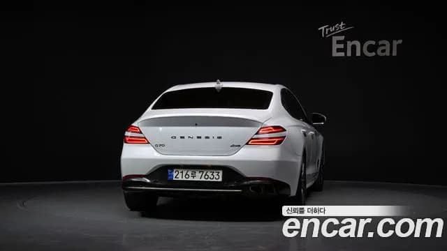 2023 Genesis The New G70 Gasoline 2.0T 4WD Sold VIN KMTG341ADPU118485 – rear exterior 2023 Genesis The New G70 Gasoline 2.0T 4WD Sold VIN KMTG341ADPU118485 – rear exterior