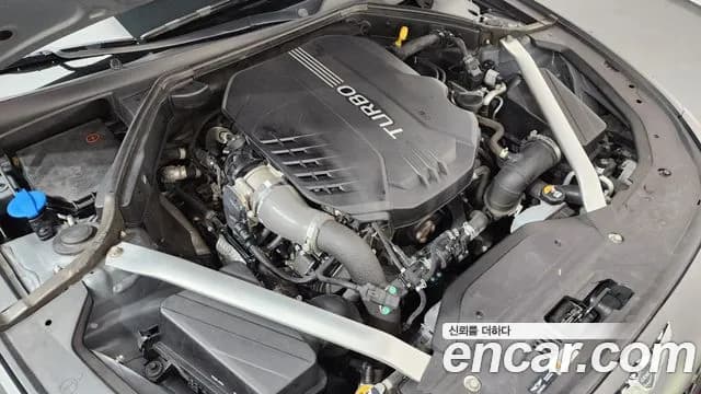 2022 Genesis The New G70 Gasoline 3.3T 4WD Sold VIN KMTG641EDNU104887 – engine bay 2022 Genesis The New G70 Gasoline 3.3T 4WD Sold VIN KMTG641EDNU104887 – engine bay