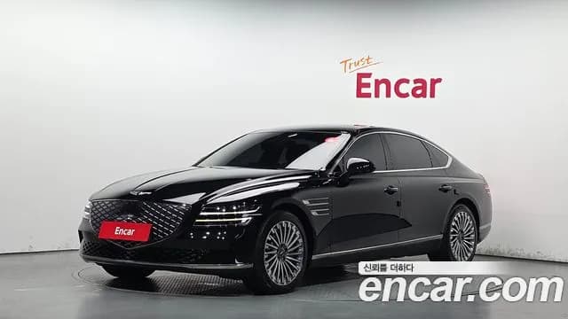 2022 Genesis Electrified G80 (RG3) e-AWD Sold VIN KMTGE411PNU004042 – rear exterior 2022 Genesis Electrified G80 (RG3) e-AWD Sold VIN KMTGE411PNU004042 – rear exterior