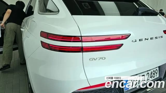 2024 Genesis GV70 2.5T Gasoline 2WD Sold VIN KMTMA81BBRU164331 – rear exterior 2024 Genesis GV70 2.5T Gasoline 2WD Sold VIN KMTMA81BBRU164331 – rear exterior