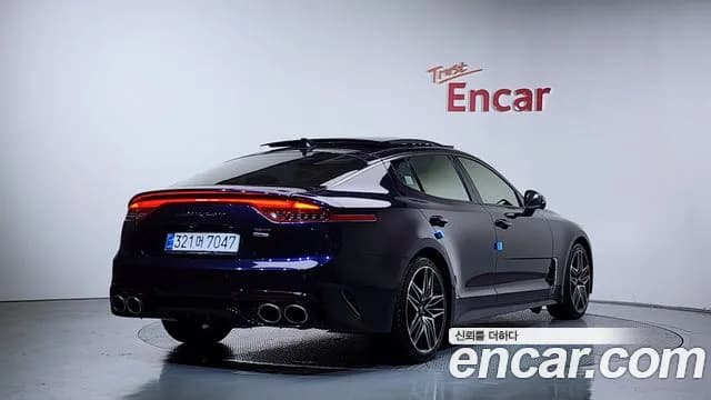 2021 Kia Stinger Meister 3.3 GT AWD Masters Turbo Package Sold VIN KNAE551CDMS101307 – rear exterior 2021 Kia Stinger Meister 3.3 GT AWD Masters Turbo Package Sold VIN KNAE551CDMS101307 – rear exterior