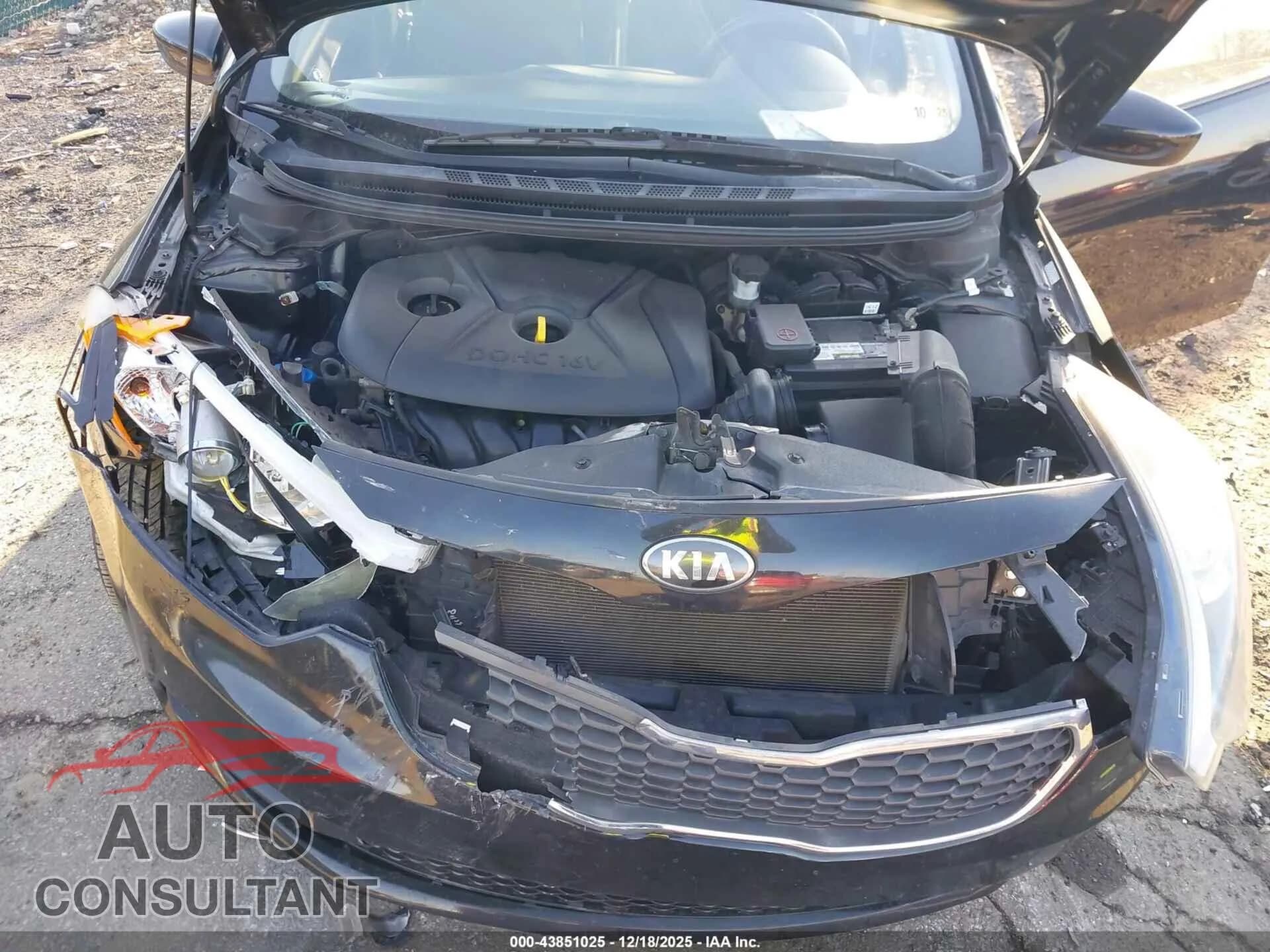 2016 KIA FORTE Damaged VIN KNAFK4A67G5496777 – odometer reading 2016 KIA FORTE Damaged VIN KNAFK4A67G5496777 – odometer reading