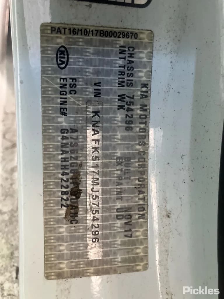 2017 Kia Cerato Used VIN KNAFK517MJ5754296 – dashboard 2017 Kia Cerato Used VIN KNAFK517MJ5754296 – dashboard